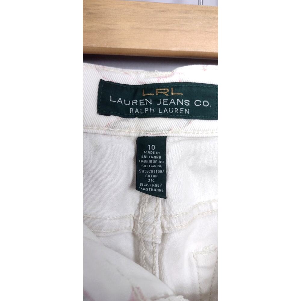 Ralph Lauren Floral Jean Modern Straight Ankle Cottagecore Coquette Sz 10 - Picture 16 of 16